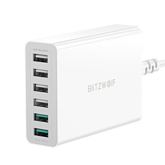 60W Dual QC3.0 6 Port USB PD Phone Charger for iphone for huawei Mobile Phone Chargers Accessories USB Fast Charging-0